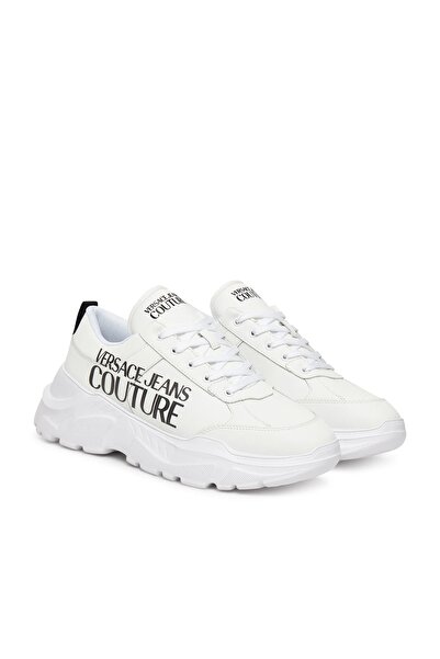 Versace Men's Fondo Speedtrack Dis. Sc1 Thick Sole Sneaker - White