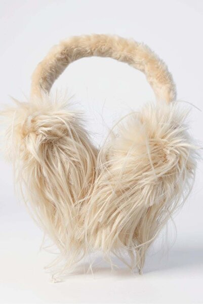 TAKIŞTIR Cream Color Plush Earmuff
