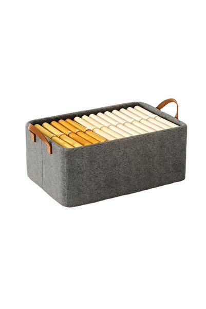 Generic 3pcs Cube Closet Storage Box with Portable Handle Large Capacity Closet Organizer Foldable Storage