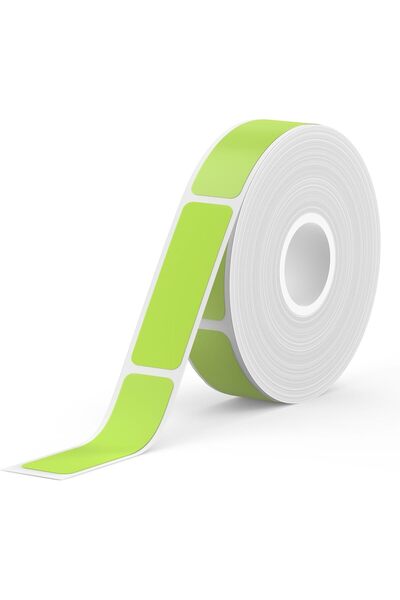 SUPVAN E10/E16 Label Tape - Thermal Multi-Purpose Labels, 0.47 in x 1.57 in, 170 Labels/Roll (Green)