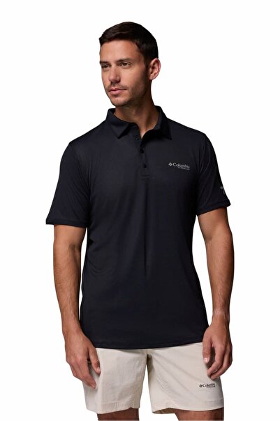 Columbia Ανδρικό Summit Valley Omni-Wick ™   Μπλουζάκι με γιακά πόλο - Μαύρο