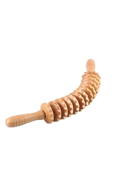 RABY Wooden anti-cellulite massager, 42 cm, beige