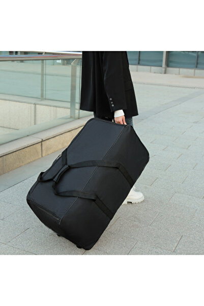 Generic Expandable Foldable Rolling Duffle Bag with 2 Wheels,Suitcase Collapsible Rolling Travel Luggage Bag