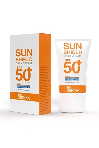 101 DERMA كريم صن شيلد اليومي الملون بعامل حماية من الشمس 50+