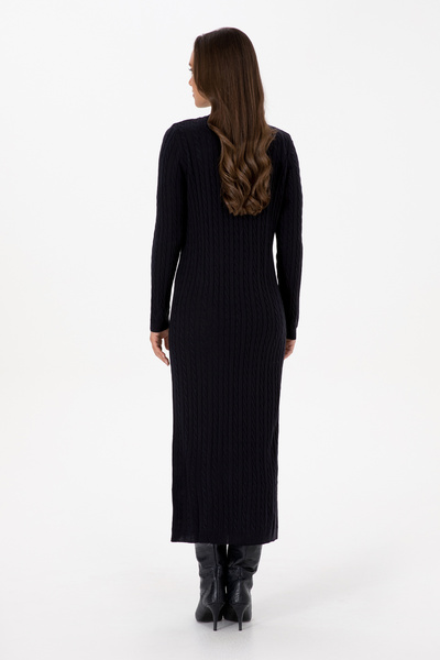 U.S. Polo Assn. Kadın Lacivert Triko Elbise 50313835-VR033