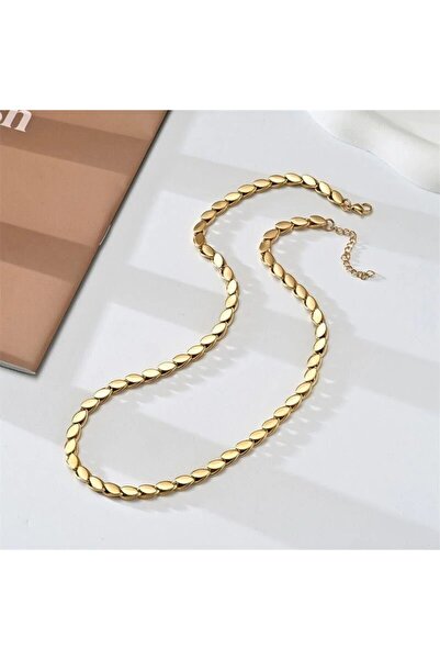 Herşey Nota سلسلة من الفولاذ المقاوم للصدأ موديل أربا - سلسلة قلادة للجنسين ب...