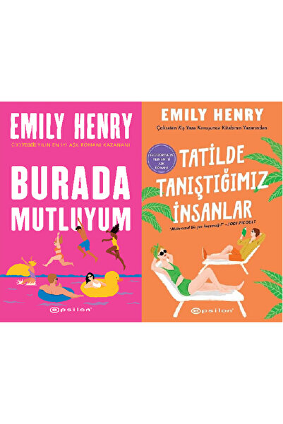 Epsilon Yayınevi Burada Mutluyum + Tatilde Tanıştığımız İnsanlar 2 Kitap Set