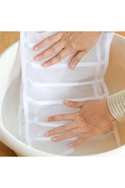 MaffStuff White Clothes and Underwear Storage Box 36x22.5x20 cm – 9 PVC Compartments with Textile Mesh