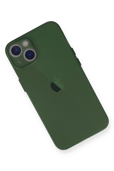 New Face TECHMRT iPhone 14 Kılıf Uyumlu PP Ultra İnce Kapak (00828) - Yeşil