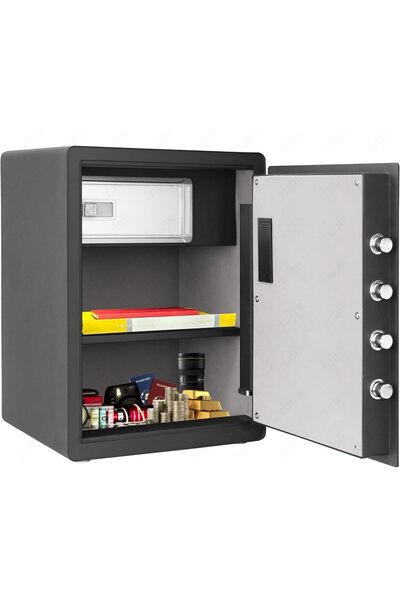 RUBIK Biometric Fingerprint Safe Box RB-AM55 (55x40x34cm) White