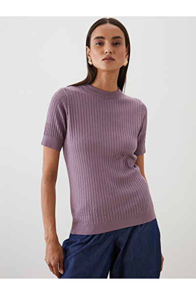 LC Waikiki طاقم الرقبة سترة تريكو المرأة