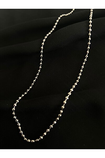 Chichita Jewelry Rodyum Kaplama Gümüş Renk Dorika Model Xuping Kolye 50cm