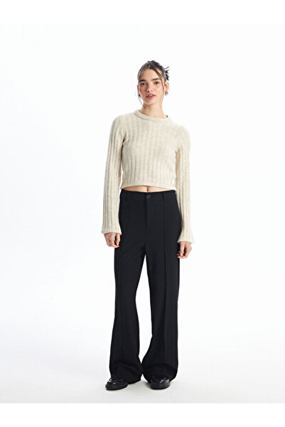 LC Waikiki Crew Neck Crop Women's Knitwear Sweater