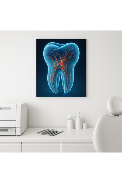 BLT DİZAYN Poster anatomic dentar pentru biroul stomatologului, tablou din sticlă