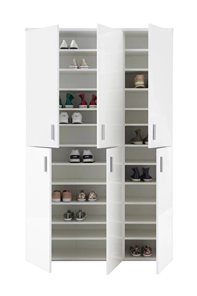 Tdesigno Keila Ayakkabılık - Çok Amaçlı Dolap - Kiler Dolabı - Beyaz - 120 cm