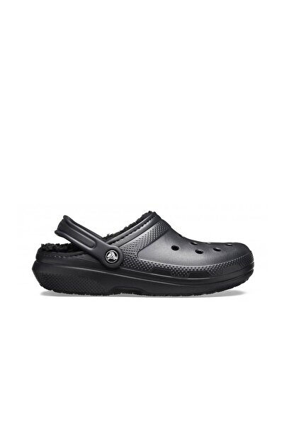Crocs Classic Lined Clog Women's Slippers - Black