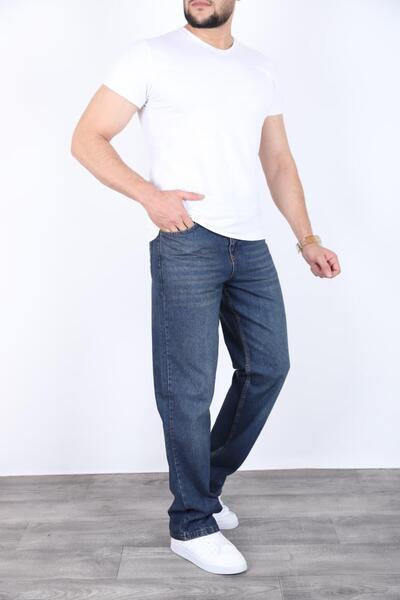 MYRAB DENİM Men's tinted baggy jeans - relaxed fit, casual & streetwear denim