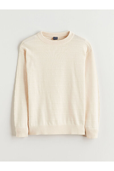 LC Waikiki Vizyon New Season guler rotund Pulover tricotat texturat pentru bă...