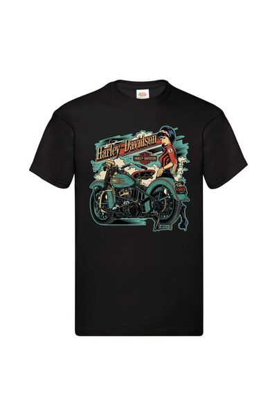 GILDAN ΜΠΛΟΥΖΑ με τύπωμα γραφικό Harley Davidson moto fan