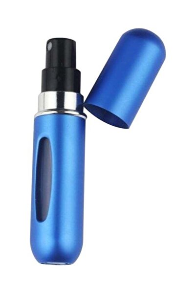 Yailla زجاجة رذاذ صغيرة محمولة قابلة لإعادة التعبئة، أزرق/فضي/أسود، مقاس 3.4