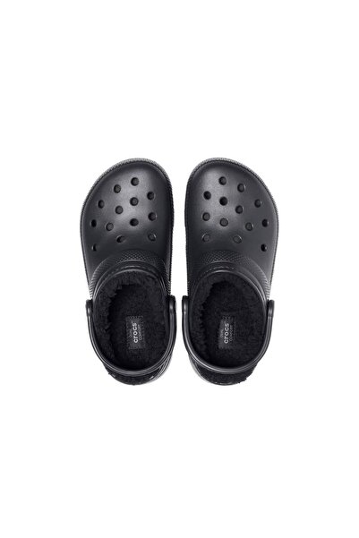 Crocs Classic Lined Clog Women's Slippers - Black