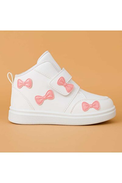 KİCKSPRİNT Pembe kurdele detaylı kız çocuk spor bot