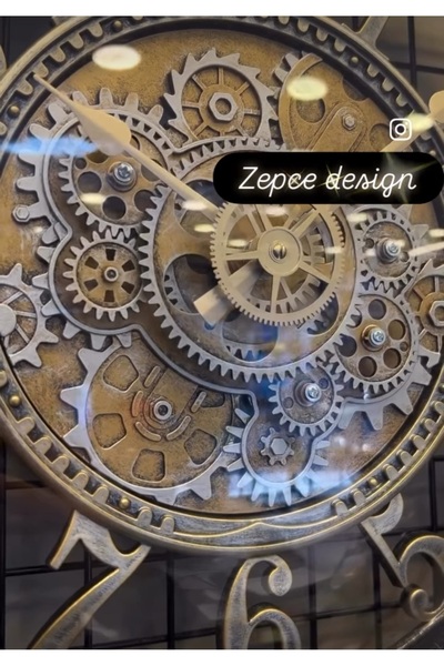 zepce design Çarklı Duvar Saati