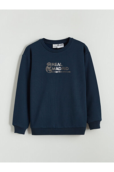 LC Waikiki Real Madrid cu imprimeu Hanorac gros pentru băieți tricou