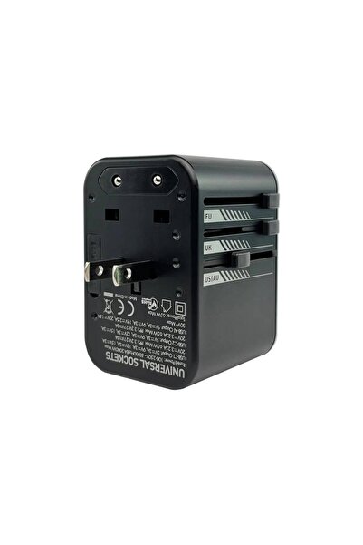 Salpido SAL Z6 GaN 65W Quick Charger & Travel Adapter, High-Speed USB-C Power - Black