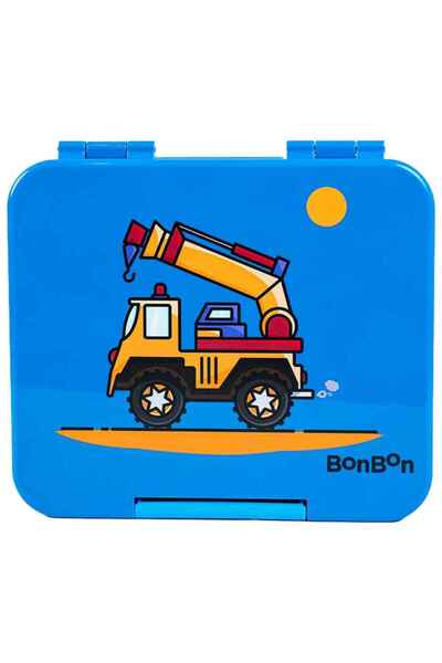BONBON - صندوق غداء إيليت ميني مانع للتسرب بأربع حجرات - شاحنة رافعة