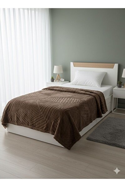 Merinos Elegant Embossed Brown Single Person