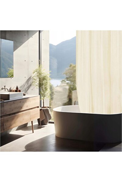 SEPIO Perdea pentru cabina dus, bej, 180x200 cm,