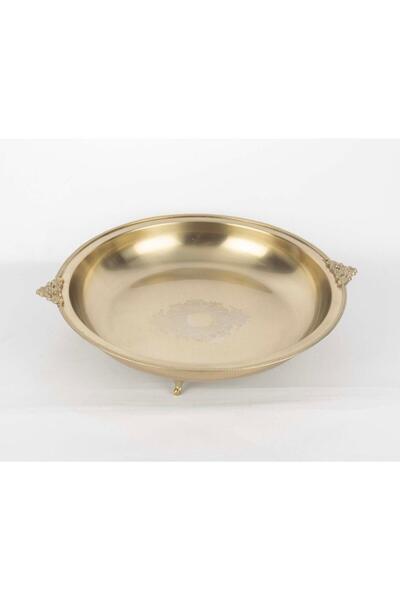 Mikasa Moor Brass Embossed Footed Tray 31X7Cm