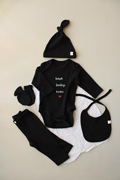 Oh La La Koala For Little Ones Baby Embroidered 5-Piece Long Sleeve Newborn Set
