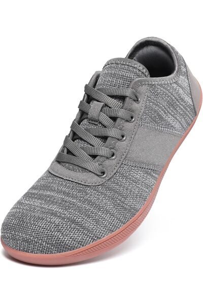 Meik Mangni Mangni barefoot sneakers, unisex, minimalist, light gray, size 40 EU