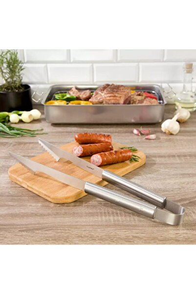 Kinghoff Barbecue tongs, stainless steel, 45.5 cm,