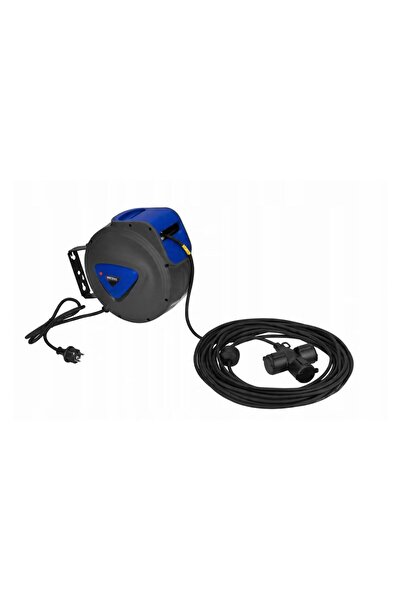 Kraft Electrical extension cable with automatic retractable drum, 15 m, 3 x 1.5 mm,