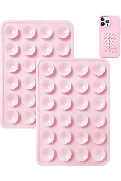 Yelajoy Silicone Suction Holder - Non-Slip Hands-Free Mount (Pink)