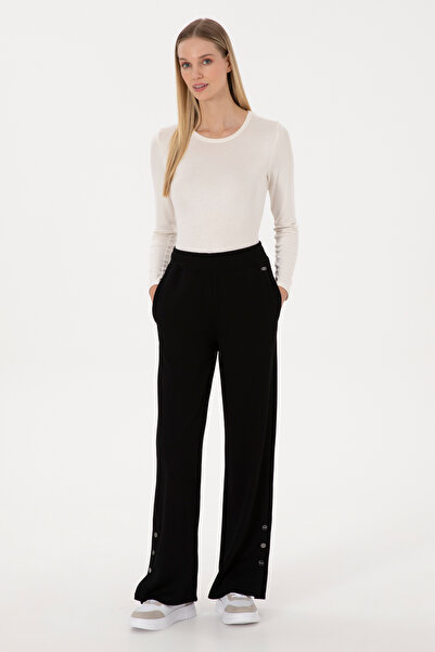 U.S. Polo Assn. Women's Black Sweatpants 50314201-Vr046