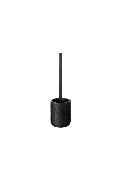 SEPIO Toilet brush with holder, matte black, modern design, 3D model,