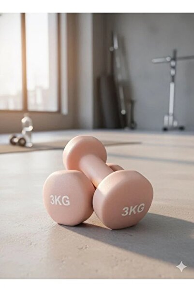 VAYNE Vinly Neoprene Kaplamalı Döküm Demir Dambıl Estetik Soft Pilates Fitnes...