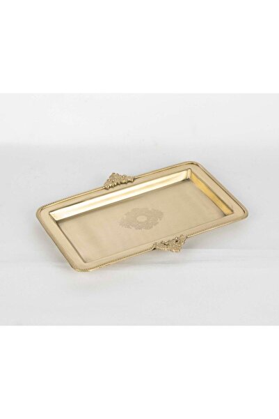 Mikasa Moor Brass Embossed Rectangular Tray 25X18Cm