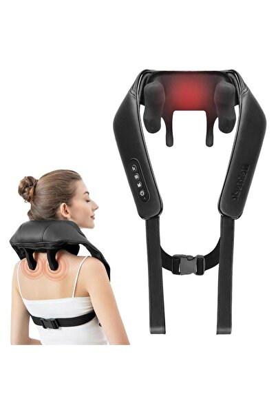 Nekteck Aparat de masaj umeri, A01-NM09, Acumulator 2600mAh, pentru spate, um...