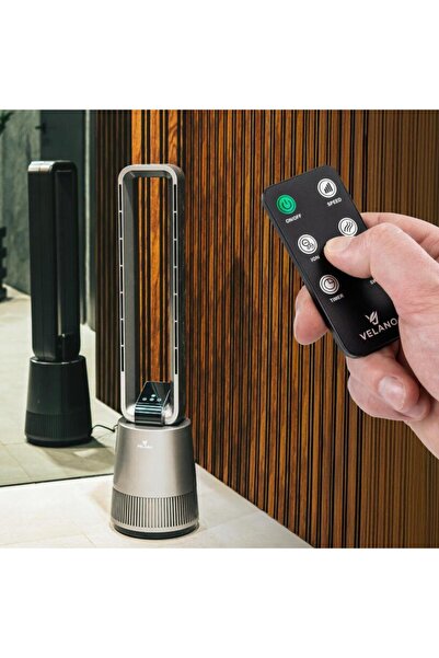 Powermat Fan with remote control and carbon filter that cleans the air in the room, 60 W, Velano