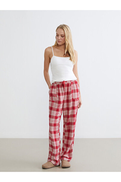 LC Waikiki Vizyon New Season Elastic Waist Plaid Women's Pajama Bottoms