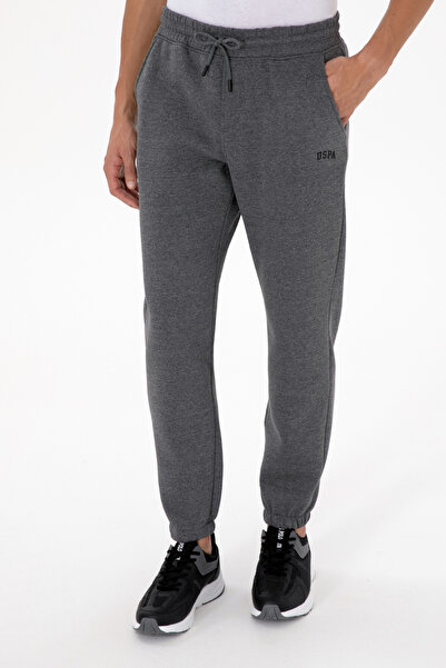 U.S. Polo Assn. Men's Anthracite Melange Fleece-Lined Sweatpants 50313745-Vr081