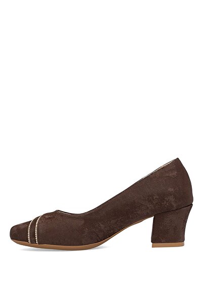 Ayakkabı Fuarı Elit Pm280 K541 Women's Classic Heeled Shoes Brown