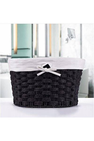 SEPIO Cos organizator pentru cosmetice, oval, negru, 35x24x16 cm,