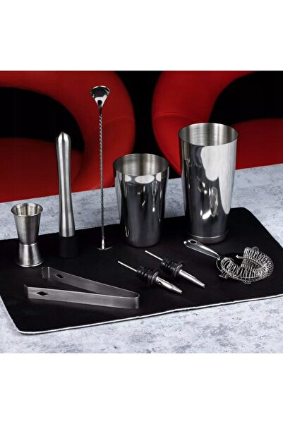 Kinghoff Bar accessories set, drink preparation, cocktails, 9 pieces,