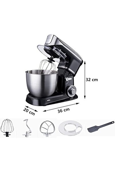 Generic Electric Stand Mixer - 3-in-1 Planetary Blender & Food Processor, 1000W (Black)